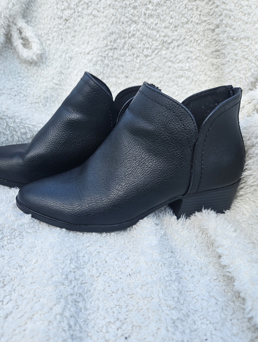 Maurice's Classic Black Women's Low Heel Ankle Boots